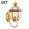 European Gold Fat Wall Light