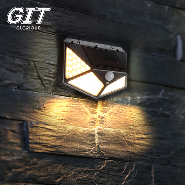 Solar Four-sided Wall Light