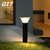 12W Black Solar Lawn Light