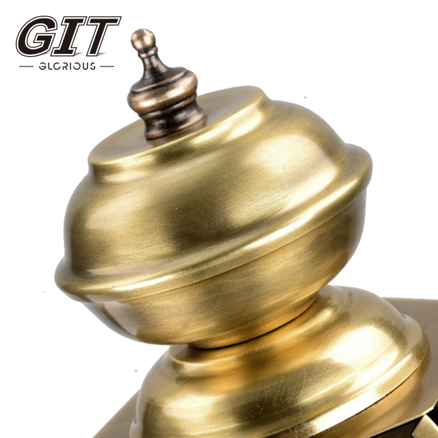 European Gold Fat Wall Light